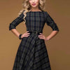 Casual Elegant Clothes For Vintage Plaid Dress