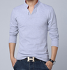 New Fashion Brand Men Long Sleeve Slim Fit T Shirt