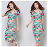 Women Slim Painted Bodycon Party Clubwear